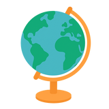 globe icon to represent geography